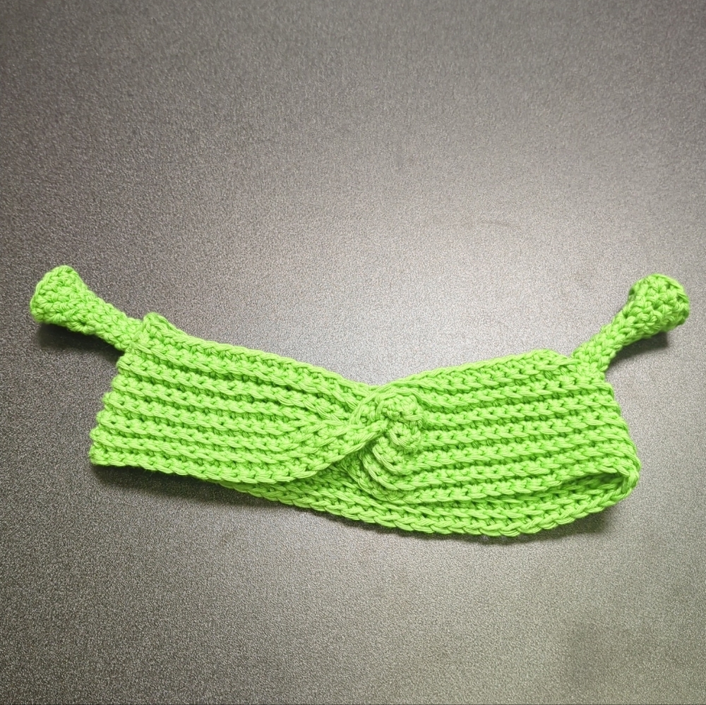 Green Knitted Headband